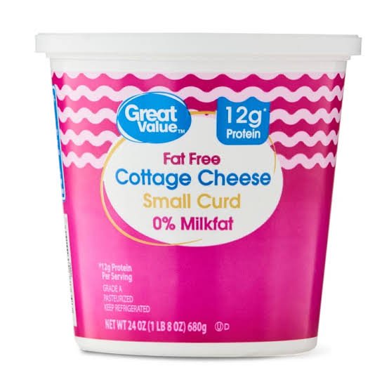 Great Value 2% Lowfat Small Curd Cottage Cheese