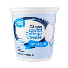 Great Value 2% Lowfat Small Curd Cottage Cheese